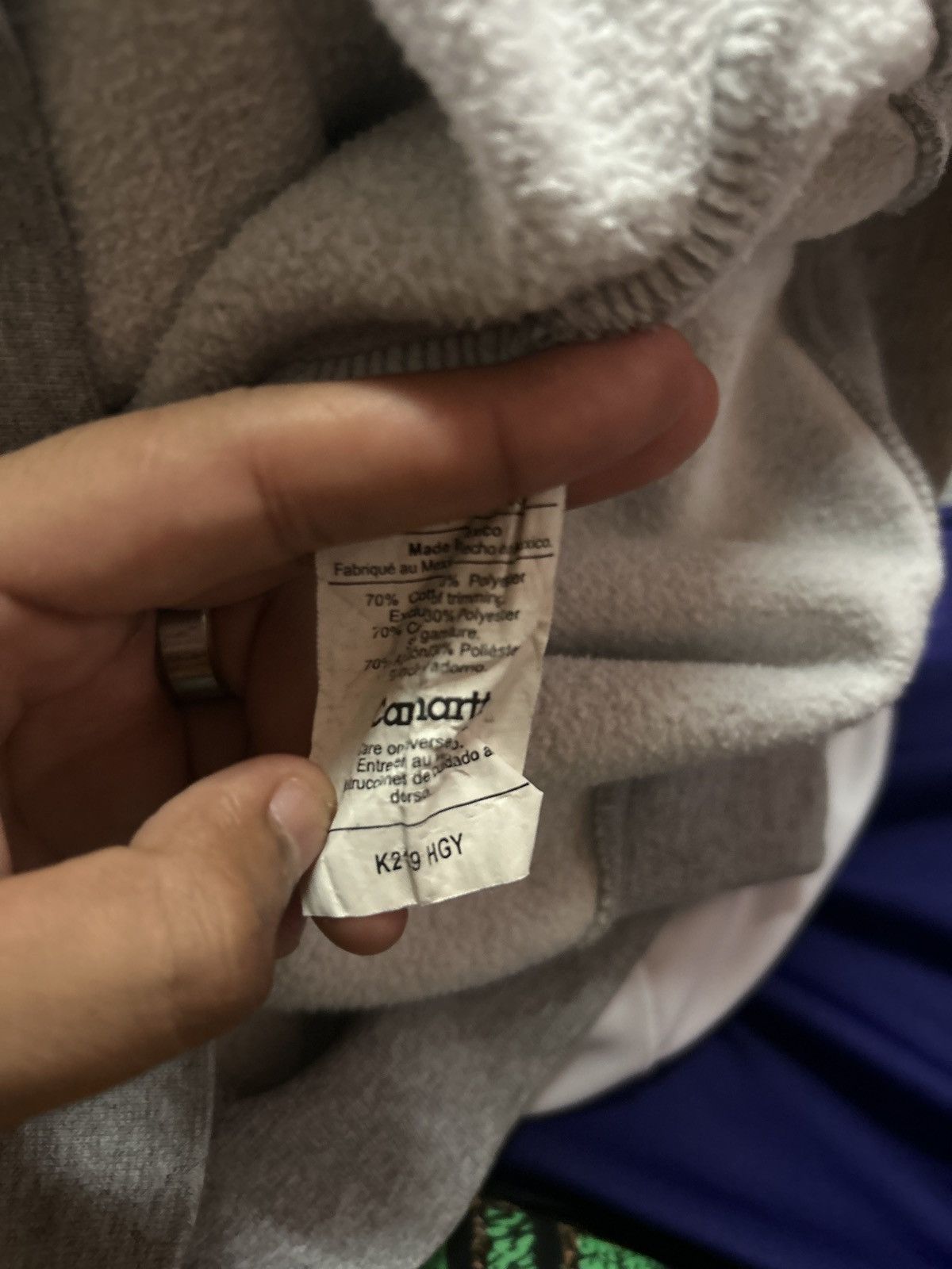 Carhartt × Vintage GREY CARHARTT HOODIE Size US M / EU 48-50 / 2 - 5 Thumbnail