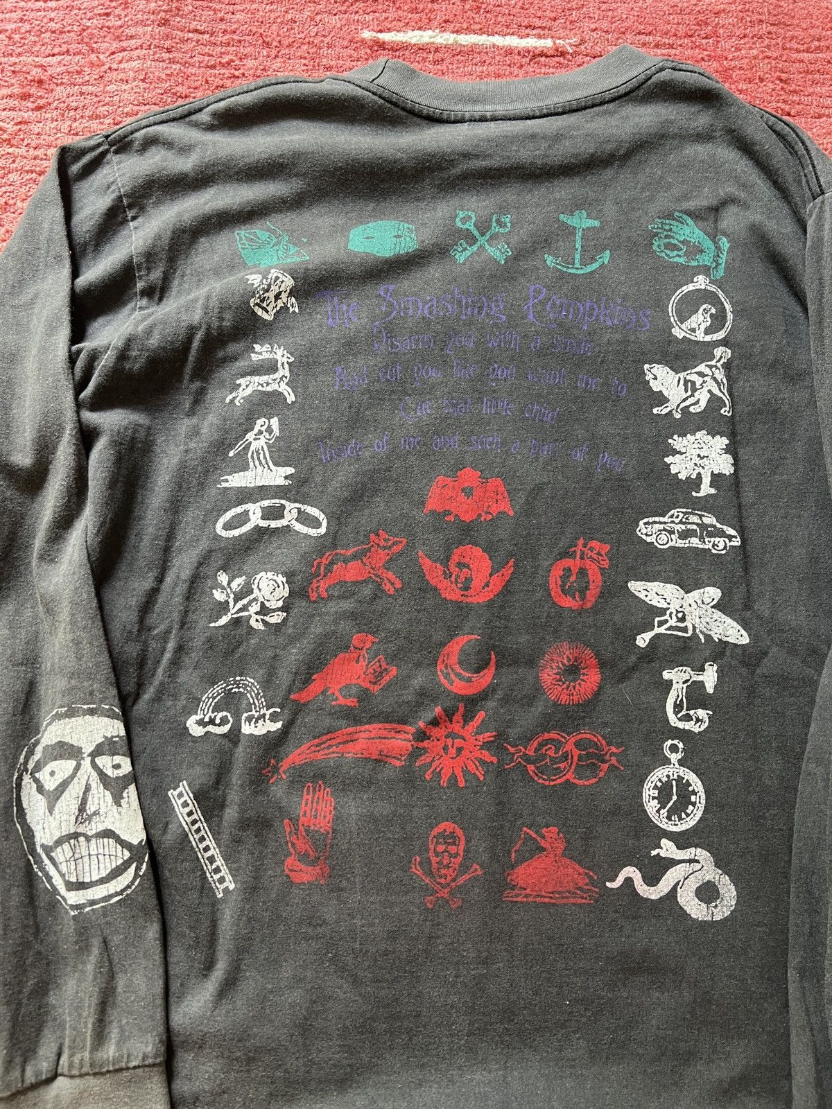 Band Tees The Smashing Pumpkins - Smile faded black tee Size US L / EU 52-54 / 3 - 3 Thumbnail