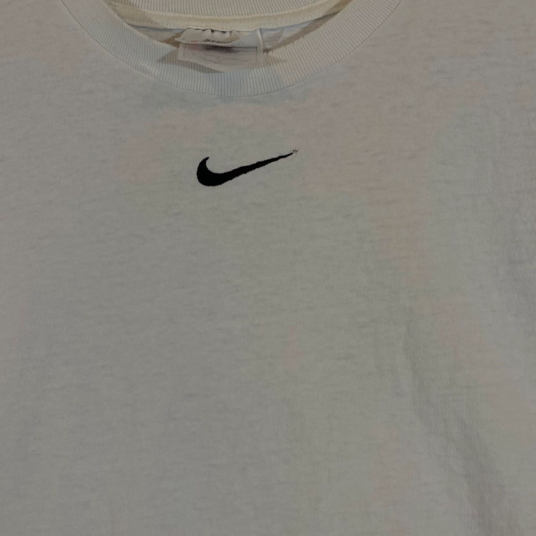 Nike VINTAGE Nike Long Sleeve Shirt Mens Medium White 90s Sports Logo Cotton Fall Winter Summer Spring Size US M / EU 48-50 / 2 - 5 Thumbnail