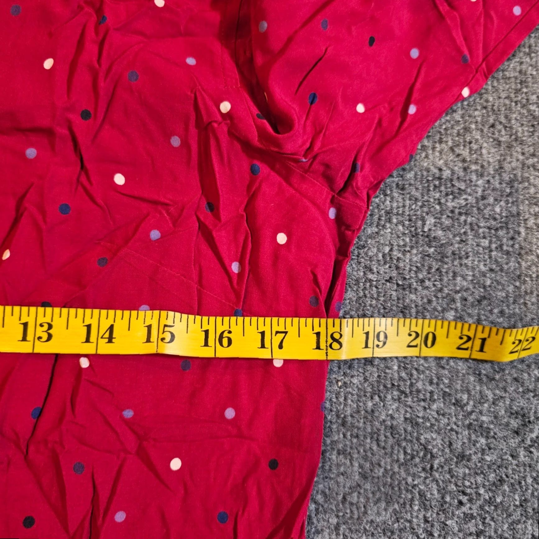 Talbots Talbots Shirt Womens Size S Red Polka Dots Button Long Sleeve Casual Career Size S / US 4 / IT 40 - 6 Thumbnail