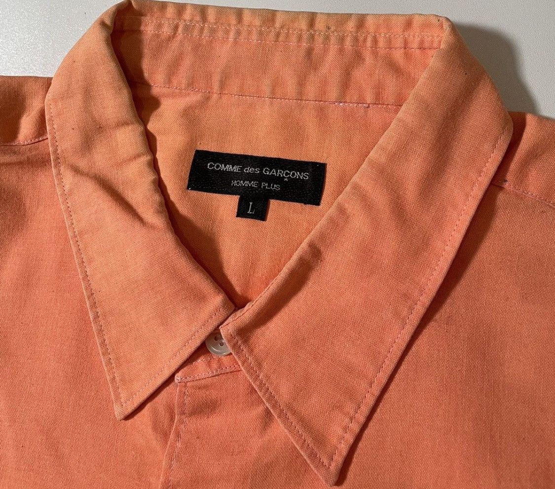 Comme des Garcons Vintage cdg homme plus light orange button up shirt Size US L / EU 52-54 / 3 - 4 Thumbnail