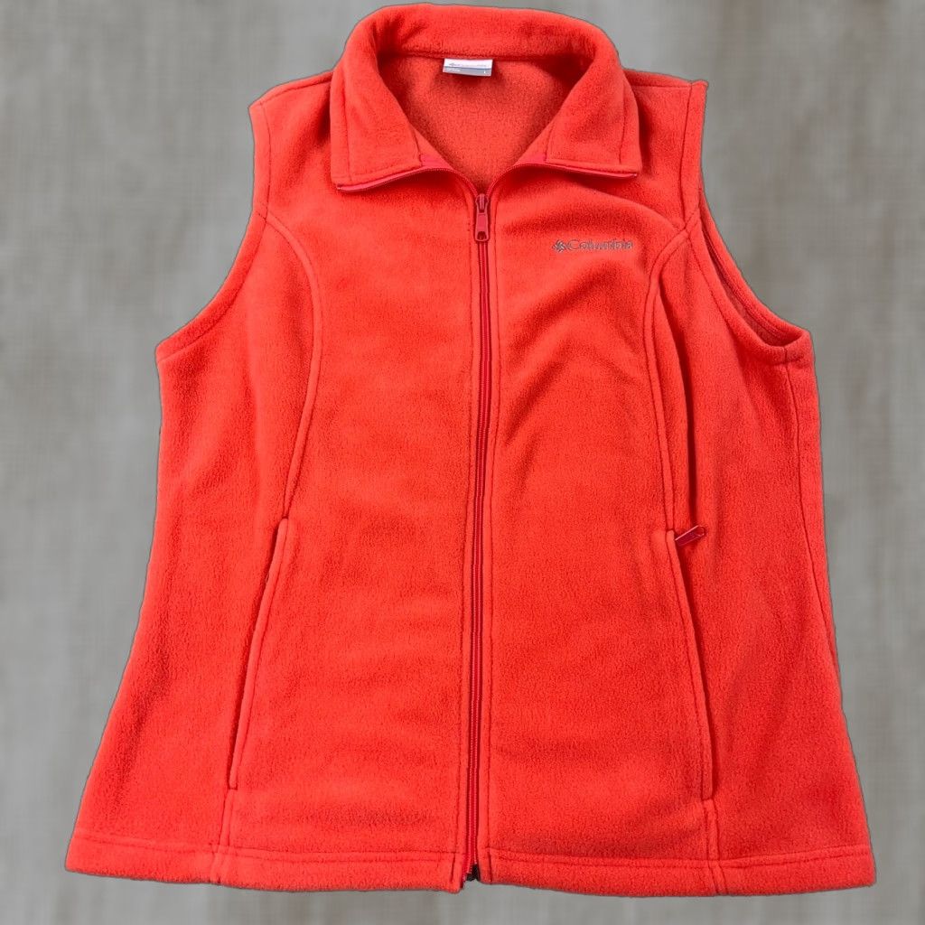 Pinko Columbia Vest Women L Pink Fleece Full Zip Sleeveless Jacket Hiking Sweater Size L / US 10 / IT 46 - 1 Thumbnail