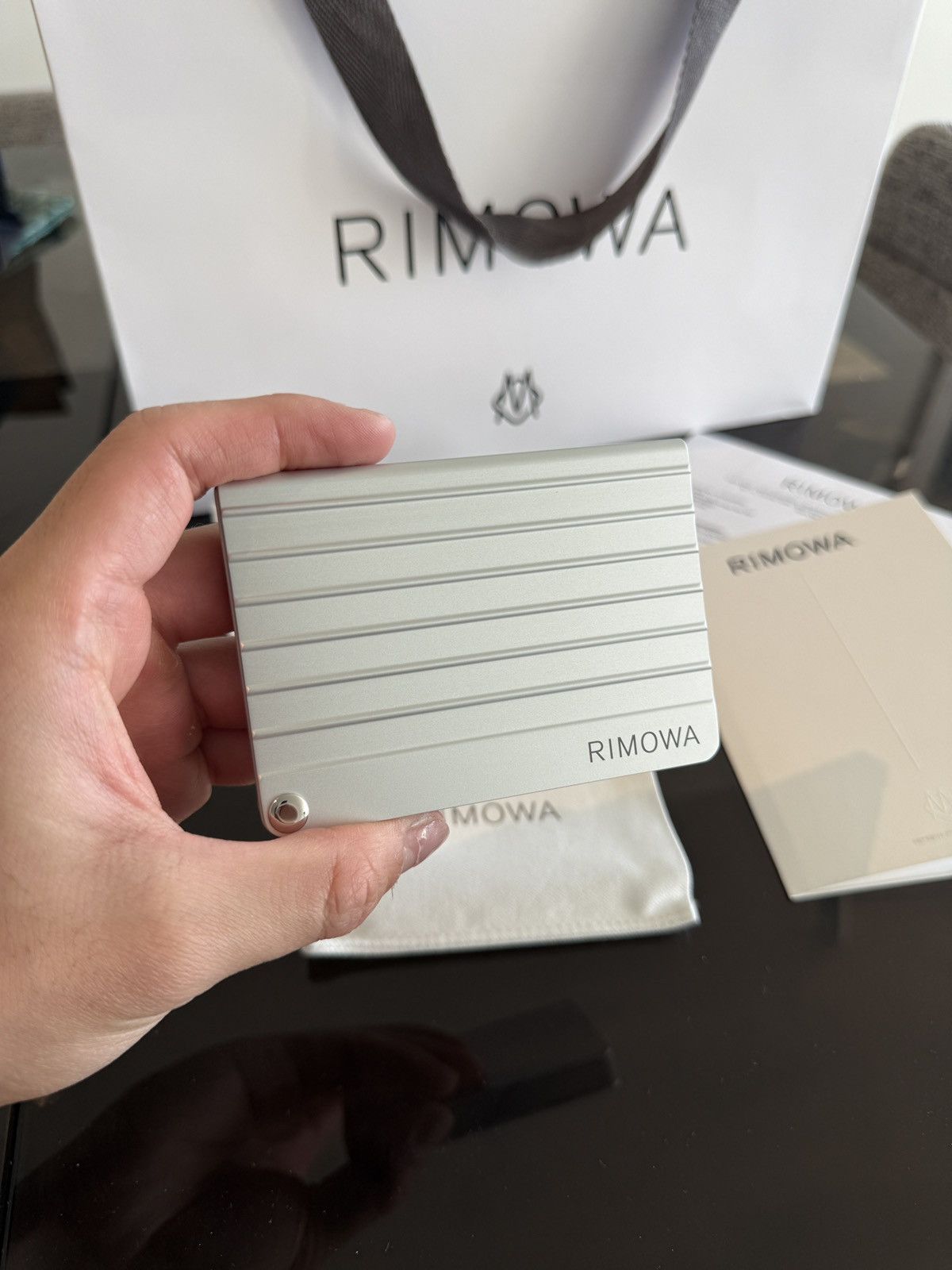 Rimowa Rimowa Silver Aluminum Card Holder Size ONE SIZE - 2 Thumbnail