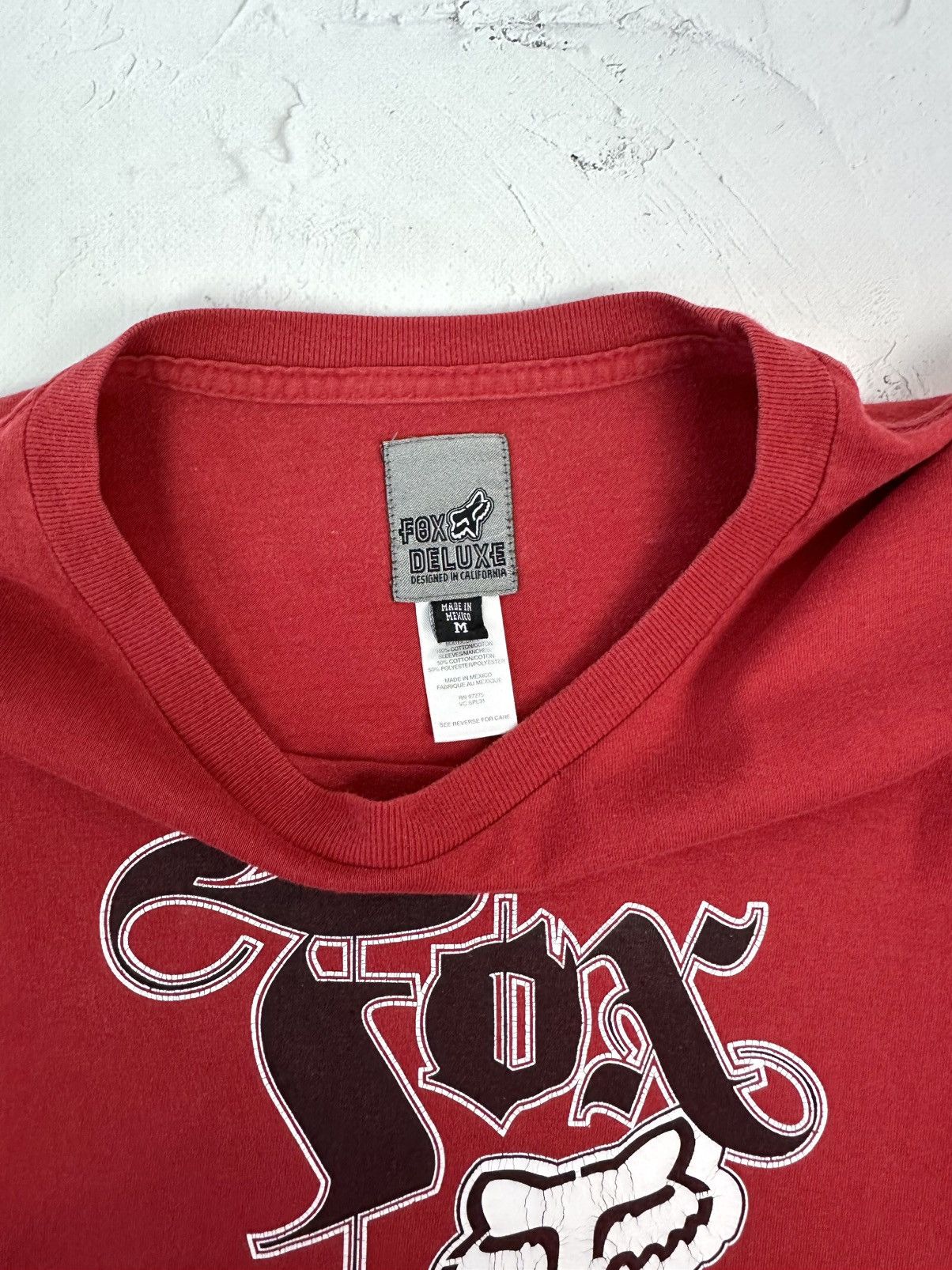 Fox Racing Y2K Vintage Fox Red Printed Long Sleeve Size US M / EU 48-50 / 2 - 8 Thumbnail