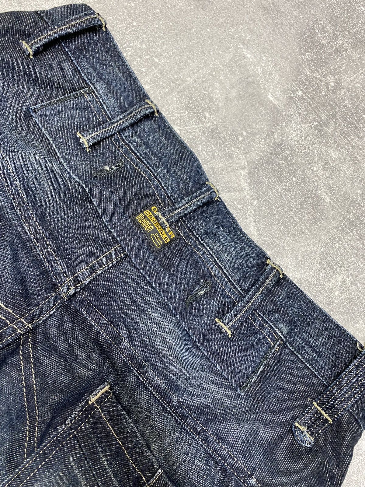 G-Star × Vintage Vintage G Star Raw Denim Biker Cargo Double Knee Pants Size US 34 / EU 50 - 25 Thumbnail