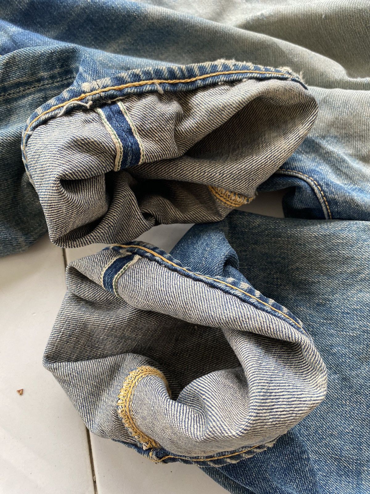 Evisu Vintage Evisu Thrashed Denim Size US 28 / EU 44 - 13 Thumbnail
