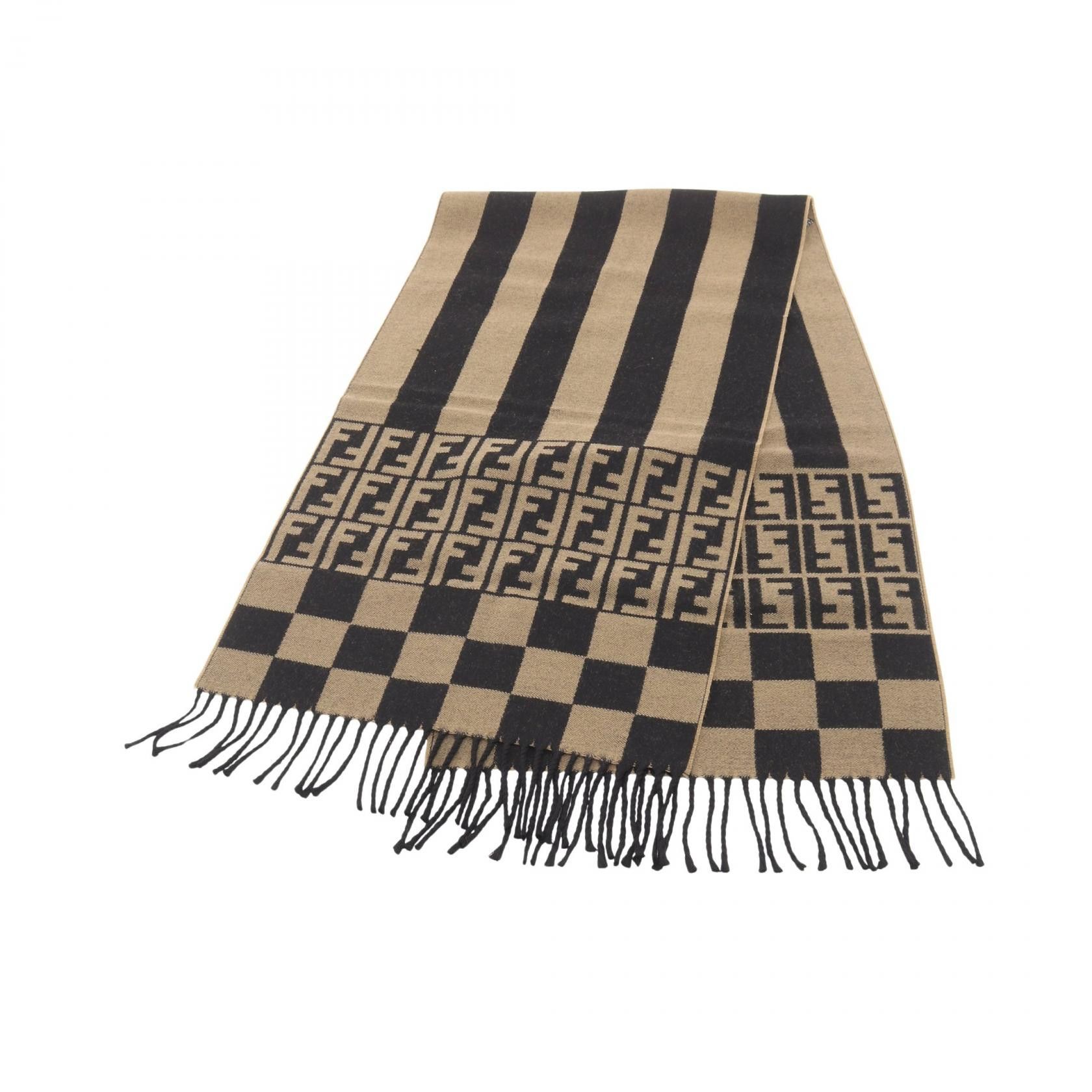 Fendi Fendi FENDI FF Pattern Wool Scarf Textile Scarf DUTY FREE for USA Size ONE SIZE - 1 Thumbnail