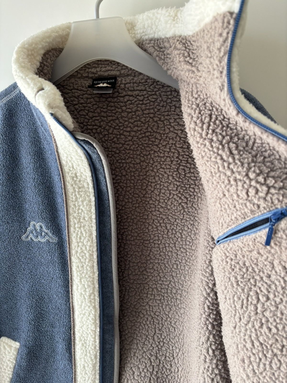 Kappa × Vintage Kappa Vintage 90’s Sherpa Fleece Jacket Size US S / EU 44-46 / 1 - 7 Thumbnail