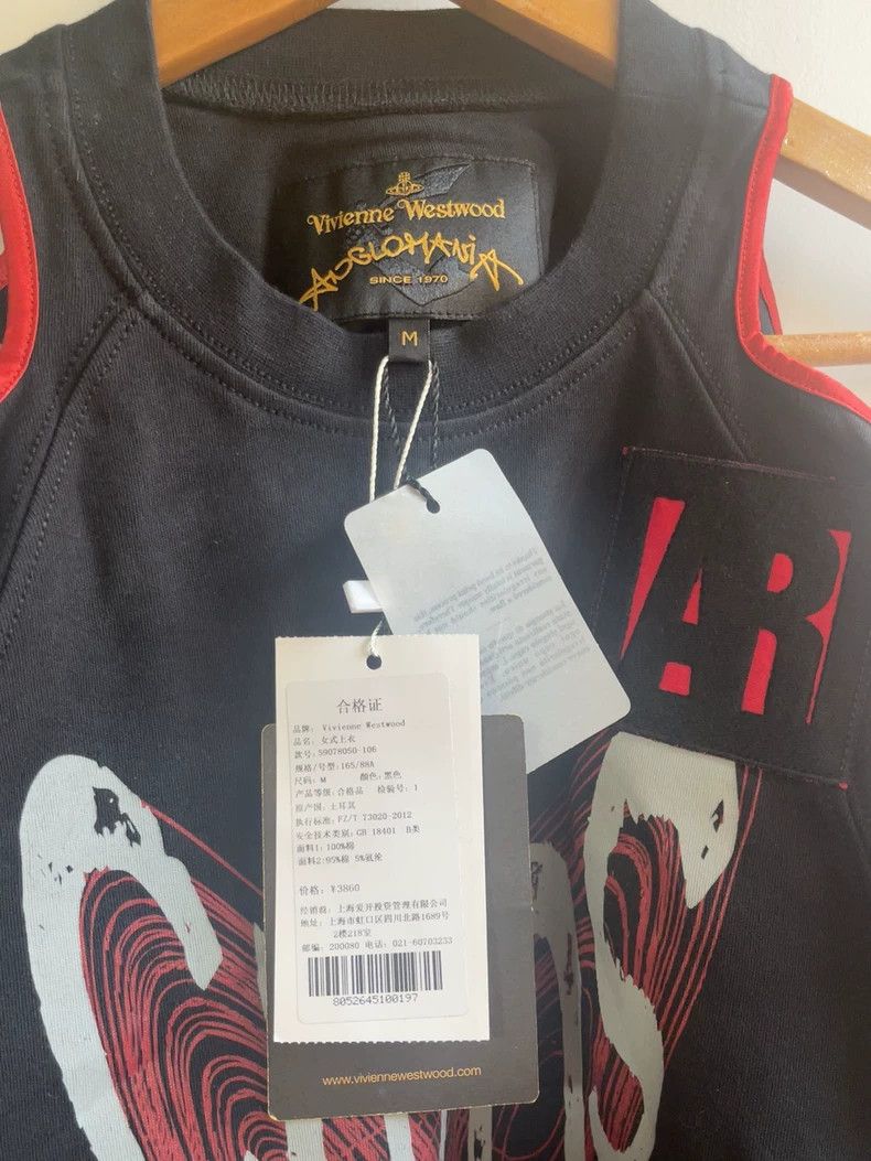 Vivienne Westwood Vivienne Westwood Metal chain decorated sleeveless T-shirt Size M / US 6-8 / IT 42-44 - 4 Thumbnail