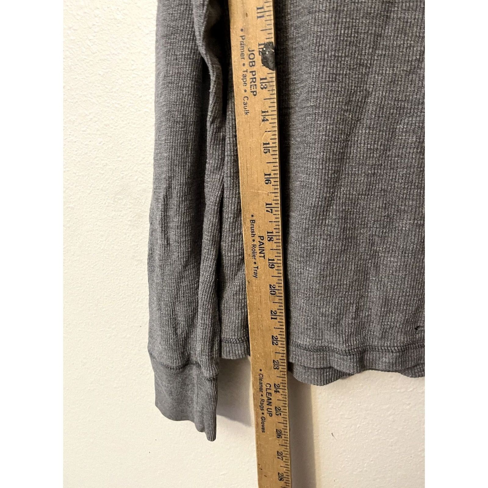 Aeropostale Aeropostale Thermal Waffle Knit Pullover Hoodie Size Small Dark Gray Solid Flaw Size US S / EU 44-46 / 1 - 4 Thumbnail