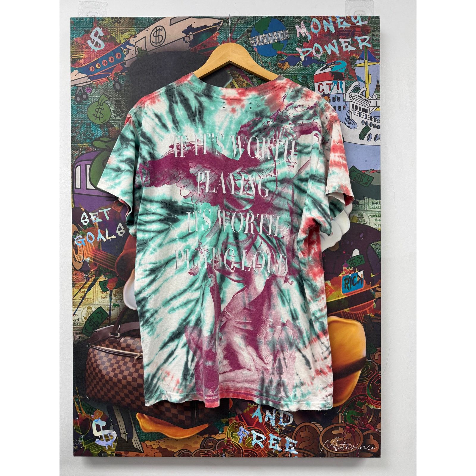 Amiri Amiri Tie Dye Skull Tee Used Medium Size US M / EU 48-50 / 2 - 2 Thumbnail