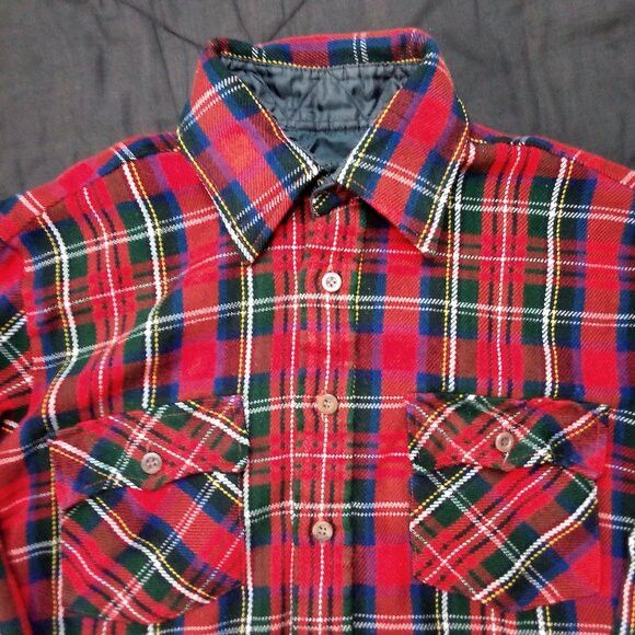 Vintage Vintage JC Penney Men's Shop Flannel Button Shirt Size US L / EU 52-54 / 3 - 1 Thumbnail