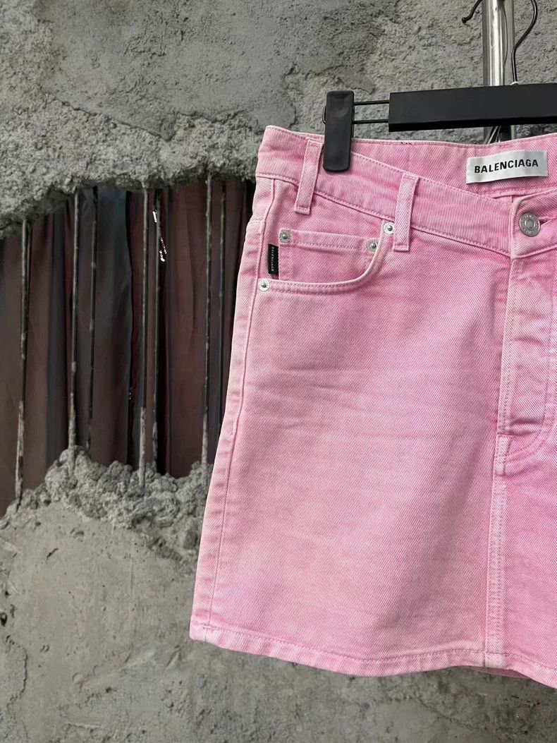 Balenciaga Balenciaga Pink denim skirt Size 25" / US 0 / IT 36 - 3 Thumbnail