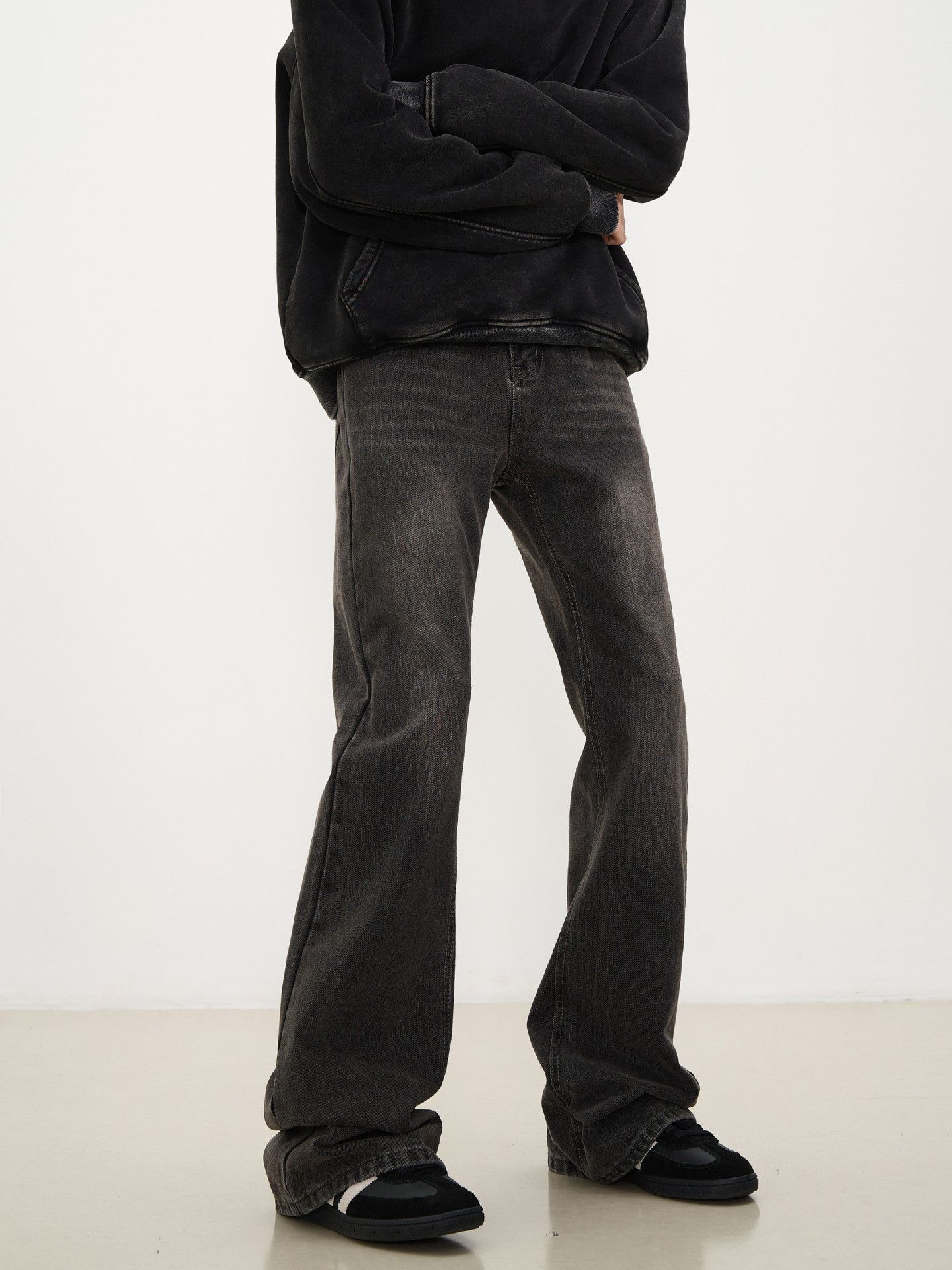 Japanese Brand × Jean Retro loose hip-hop micro flared jeans Size US 30 / EU 46 - 2 Thumbnail