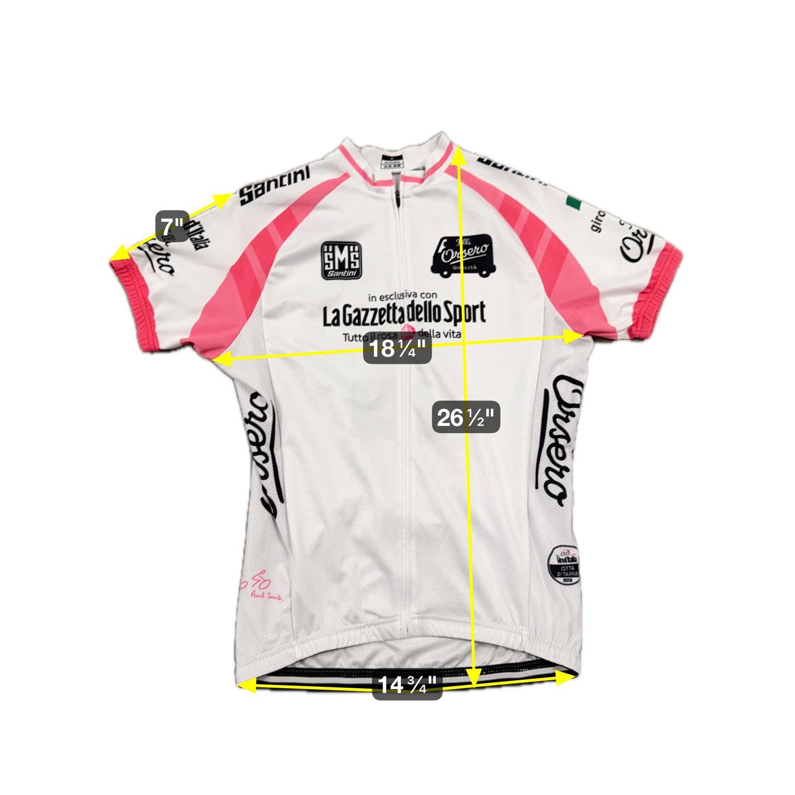 Santoni SMS Santini Cycling Jersey La Gazzetta dello Sport Size M / US 6-8 / IT 42-44 - 9 Thumbnail