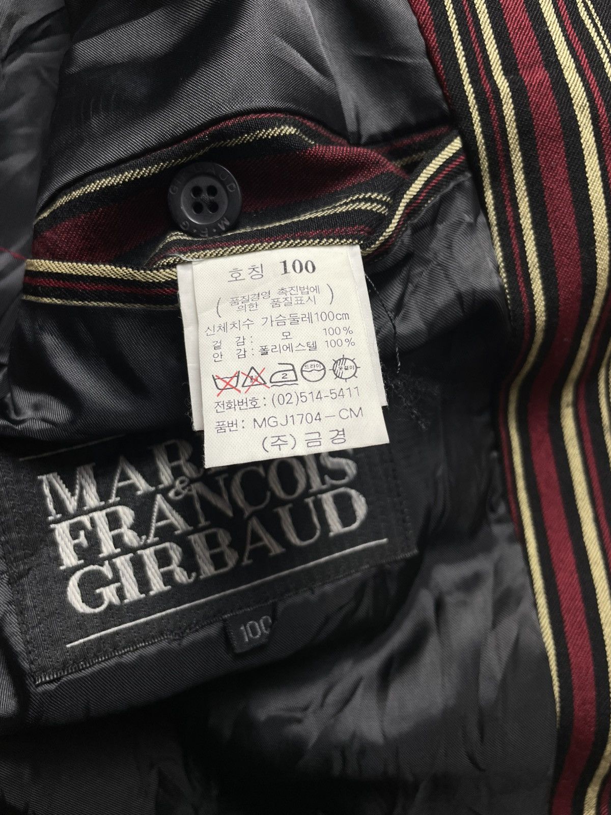 Marithe + Francois Girbaud Vintage Marithe Francois Girbaud pin-stripe blazer Size US L / EU 52-54 / 3 - 9 Thumbnail