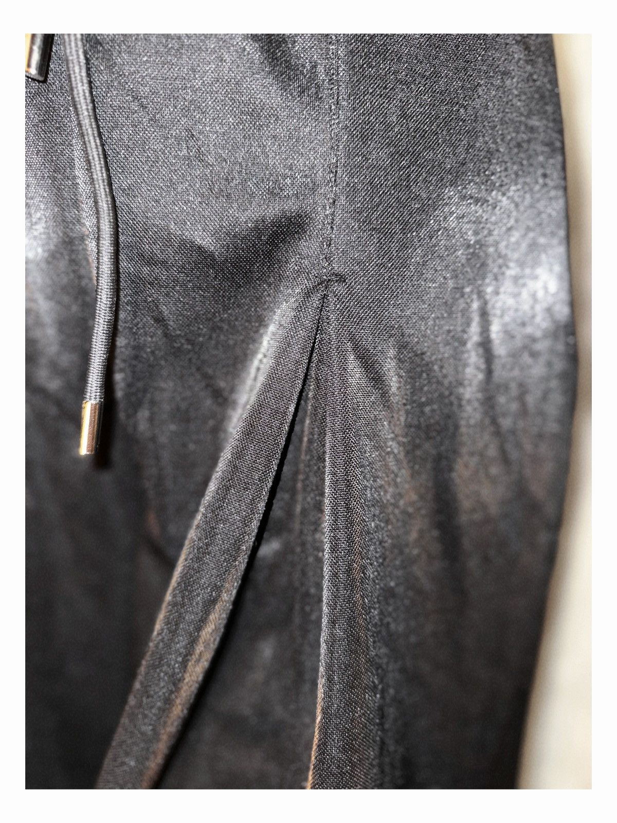 Other Avant-Garde Black Satin Cropped Pants – Unisex Style Size US 29 - 3 Thumbnail