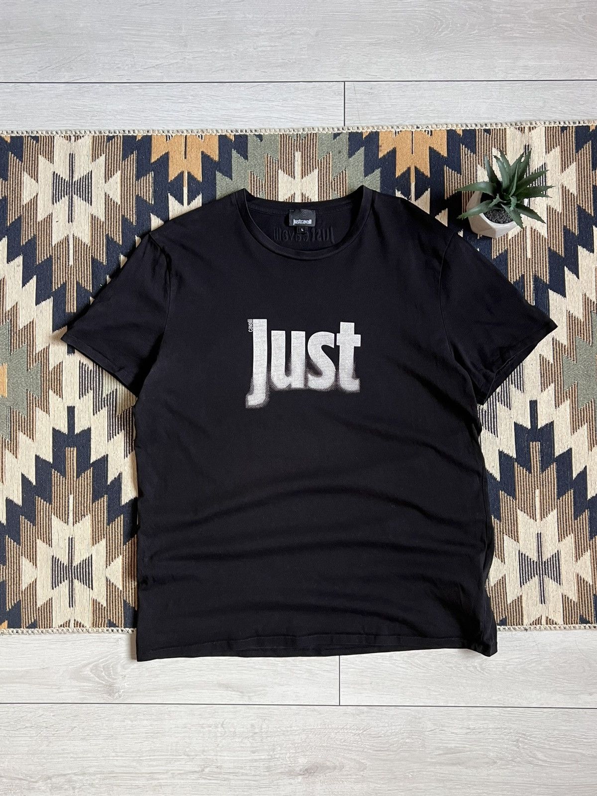 Just Cavalli Just Cavalli Vintage Graphic Big Logo T-shirt Size US L / EU 52-54 / 3 - 1 Thumbnail