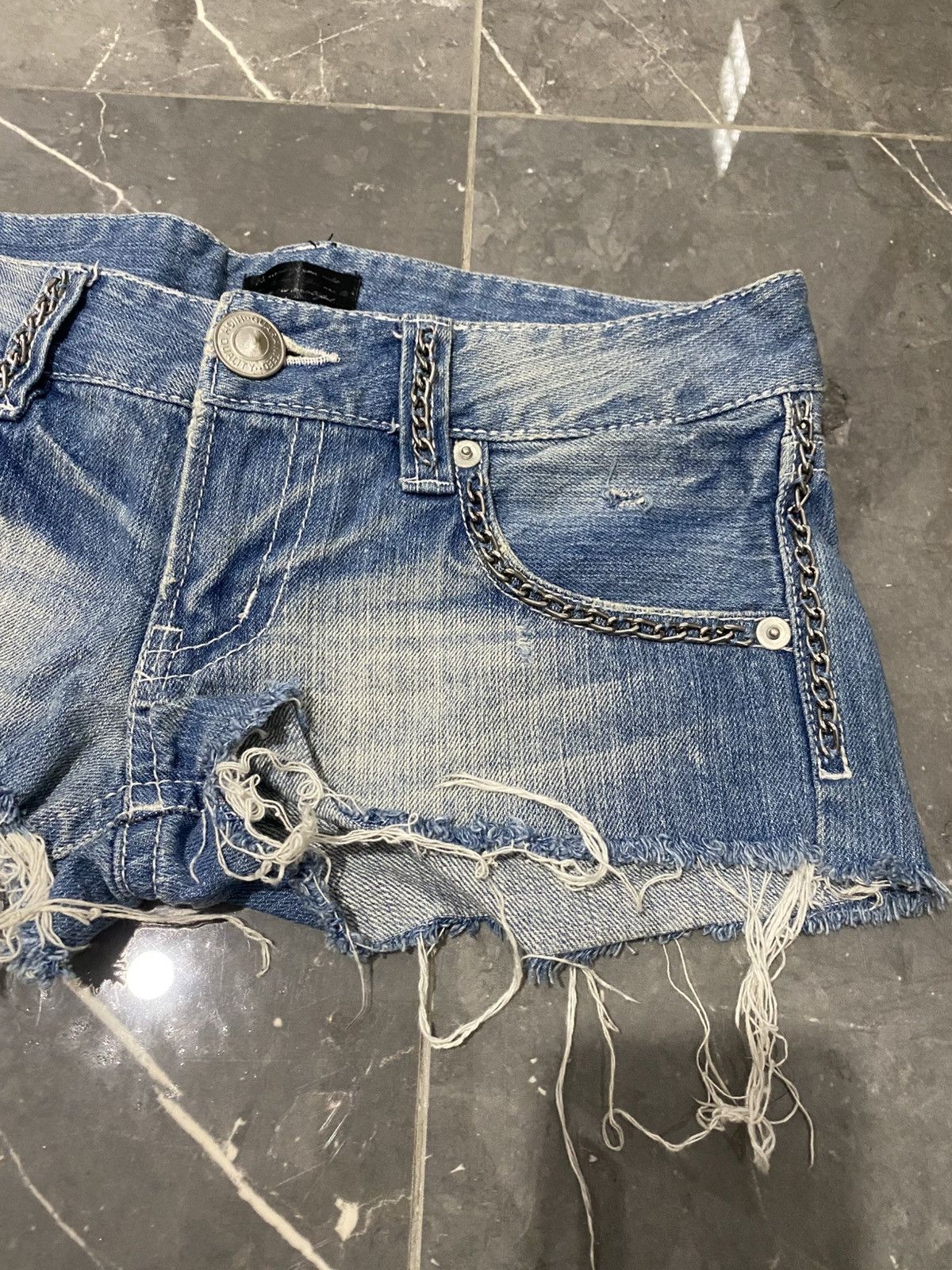 If Six Was Nine Japanese denim short chains ifsix lgb kmrii styled Size 29" - 2 Thumbnail