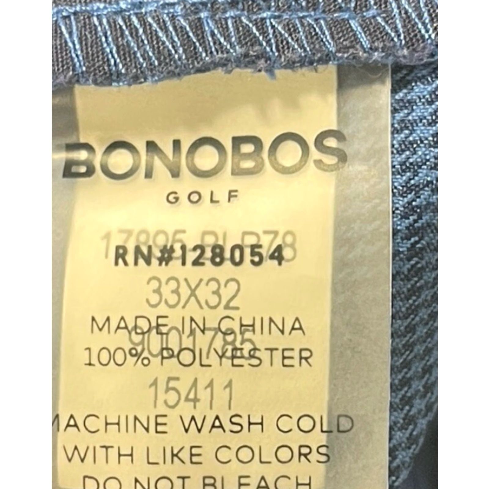 Bonobos Bonobos Golf Pants Size 33x32.5 Ankle Zip Blue Houndstooth Straight Performance Golf Size US 33 - 8 Thumbnail