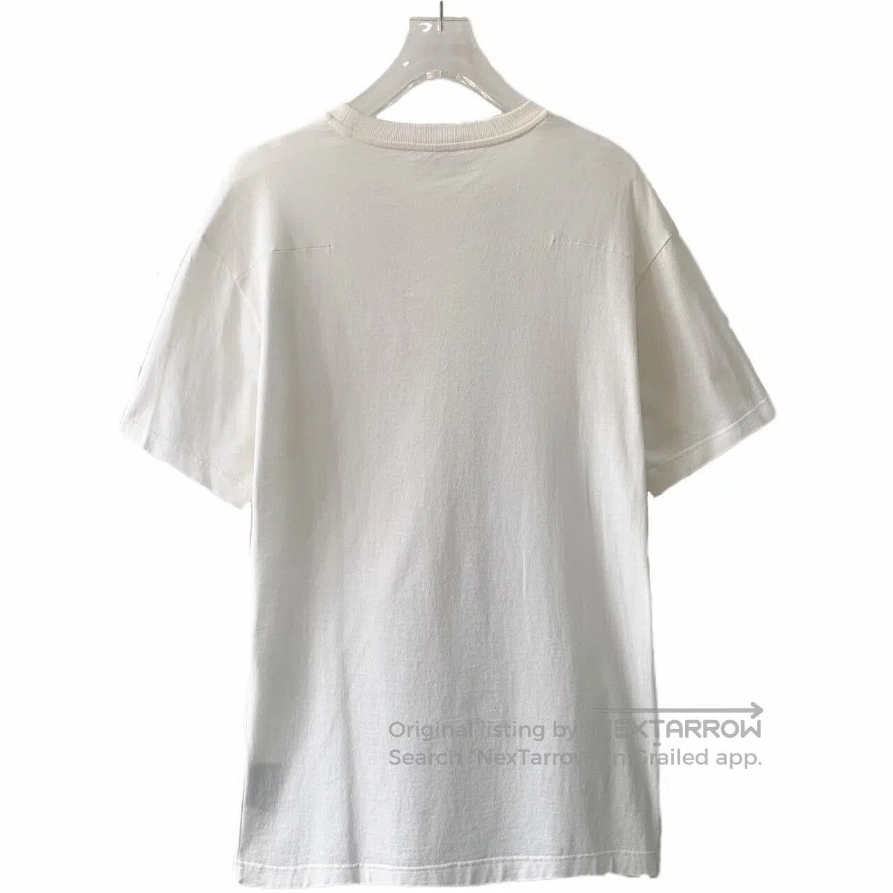 Dior Dior White Striped Logo Jacquard Cotton Round Neck Short S Size US XS / EU 42 / 0 - 2 Thumbnail