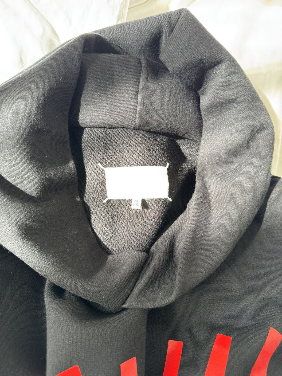 Maison Margiela MAISON MARGIELA Logo-print cotton-jersey hooded sweatshirt Size US M / EU 48-50 / 2 - 6 Thumbnail