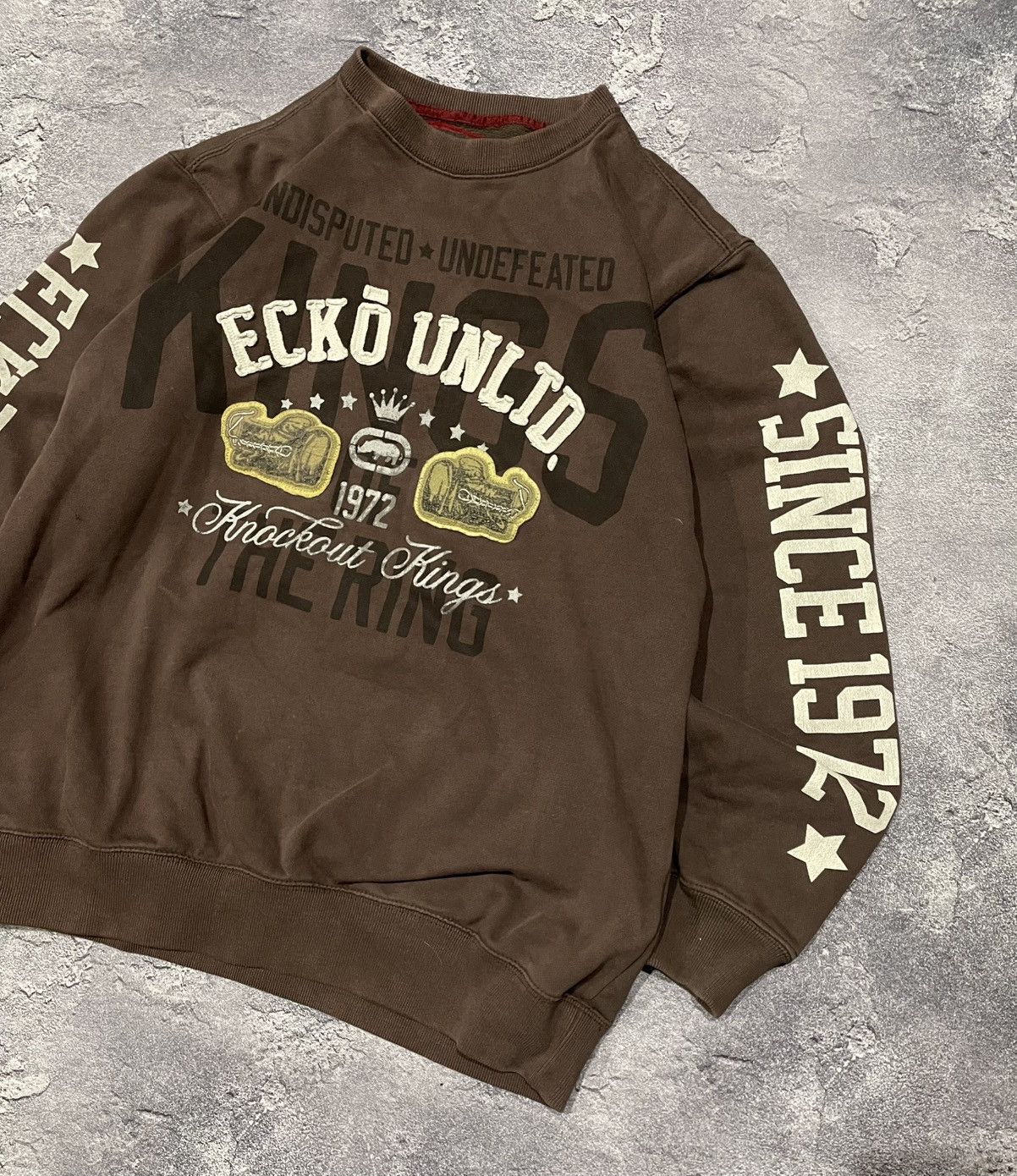 Ecko Unltd. × Vintage Vintage Ecko Unltd Y2K Sweatshirt Skate Boxy Fit Size US L / EU 52-54 / 3 - 2 Thumbnail