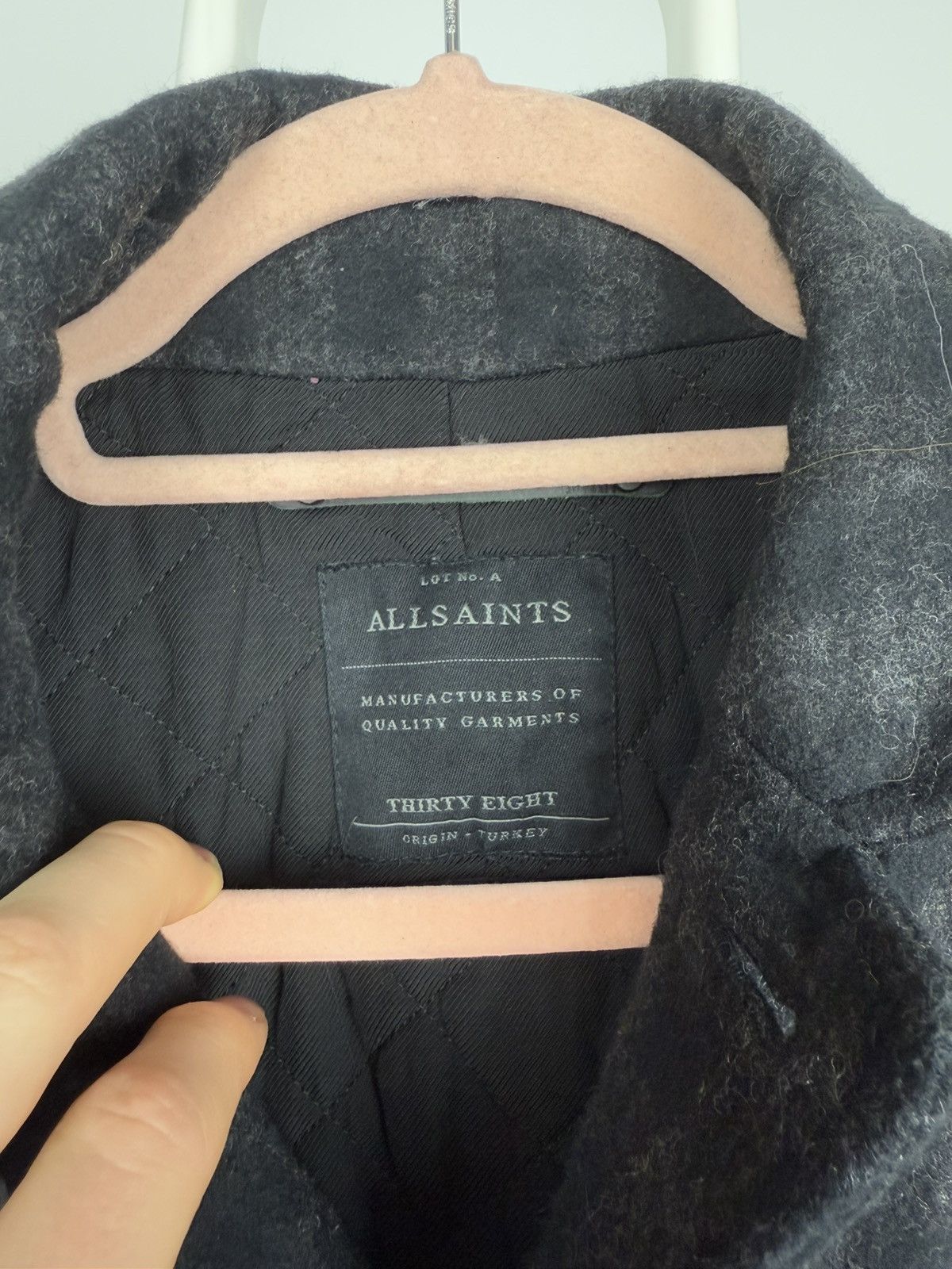 Allsaints × Vintage AllSaints B Bomber Jacket Sherpa Size US M / EU 48-50 / 2 - 6 Thumbnail