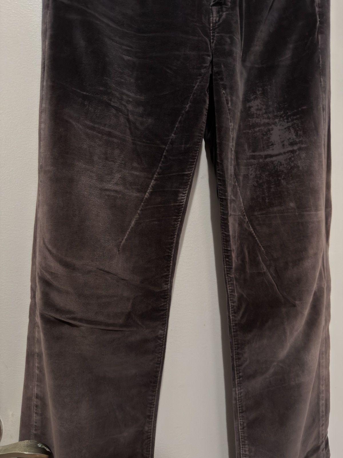 Rick Owens Drkshdw Archive DRKSHDW Velvet Flared Jeans Size US 28 / EU 44 - 3 Thumbnail