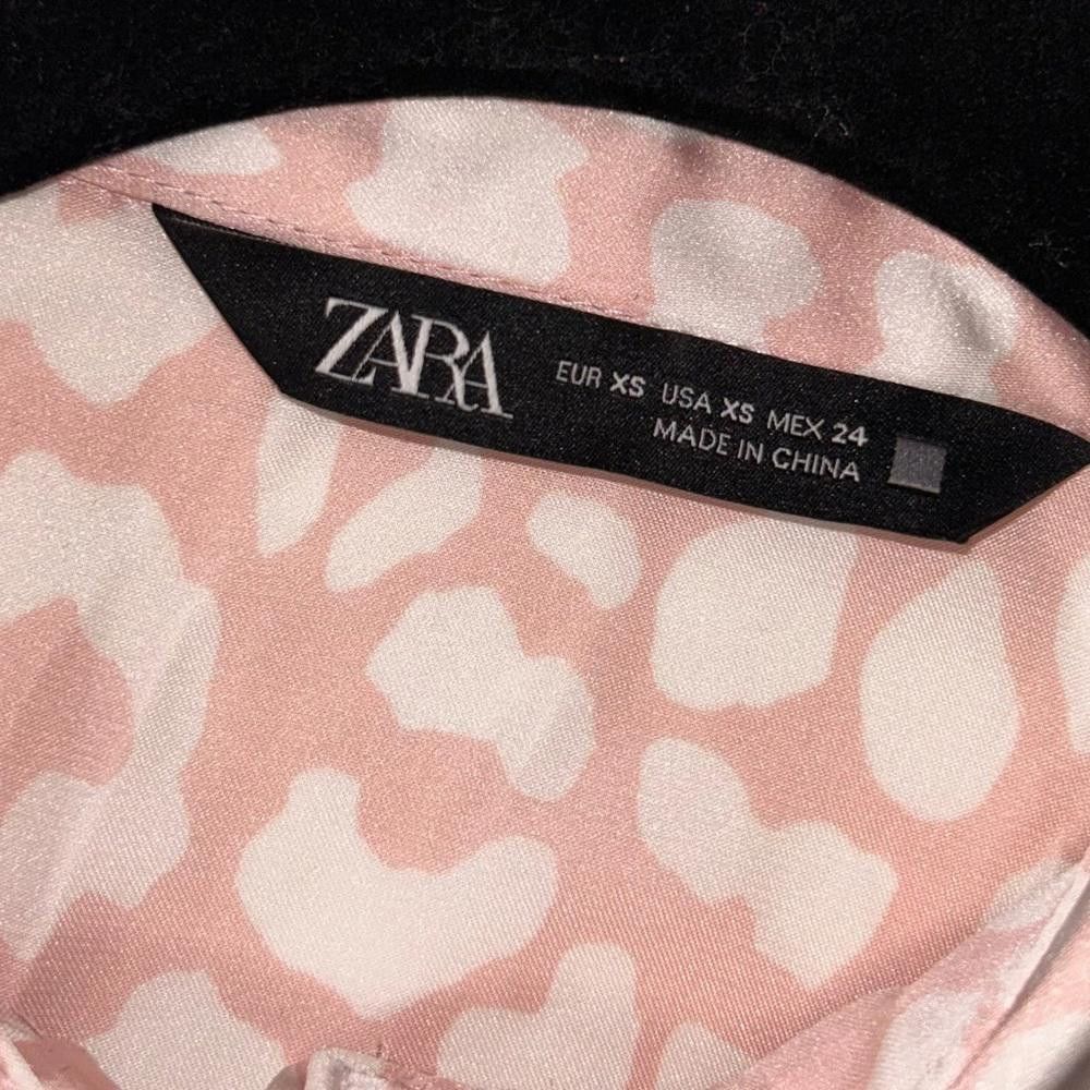 Zara Zara l Satin Leopard Print Button Down XS Size XS / US 0-2 / IT 36-38 - 7 Thumbnail