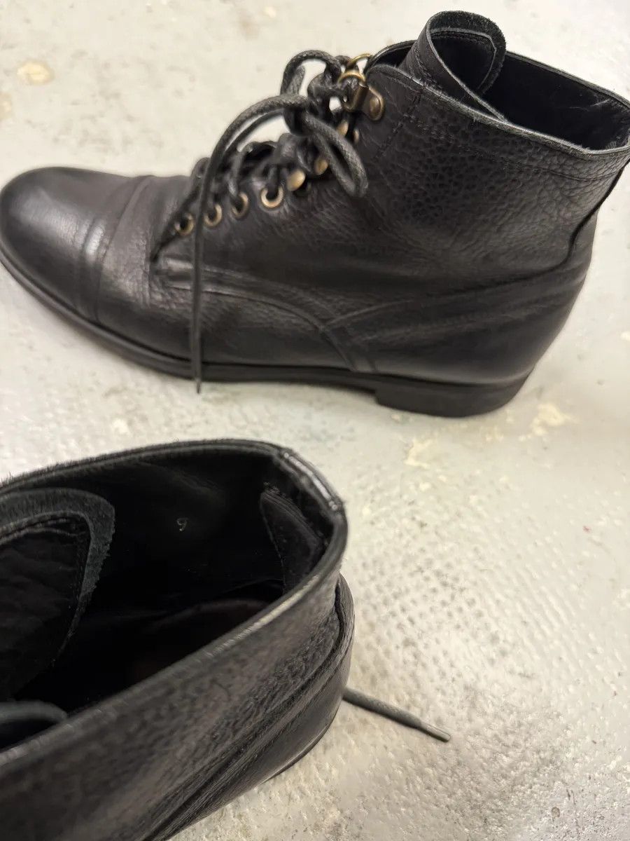 Dolce & Gabbana 2000s Dolce & Gabbana Black Leather Combat Boots Size US 8 / EU 41 - 12 Thumbnail