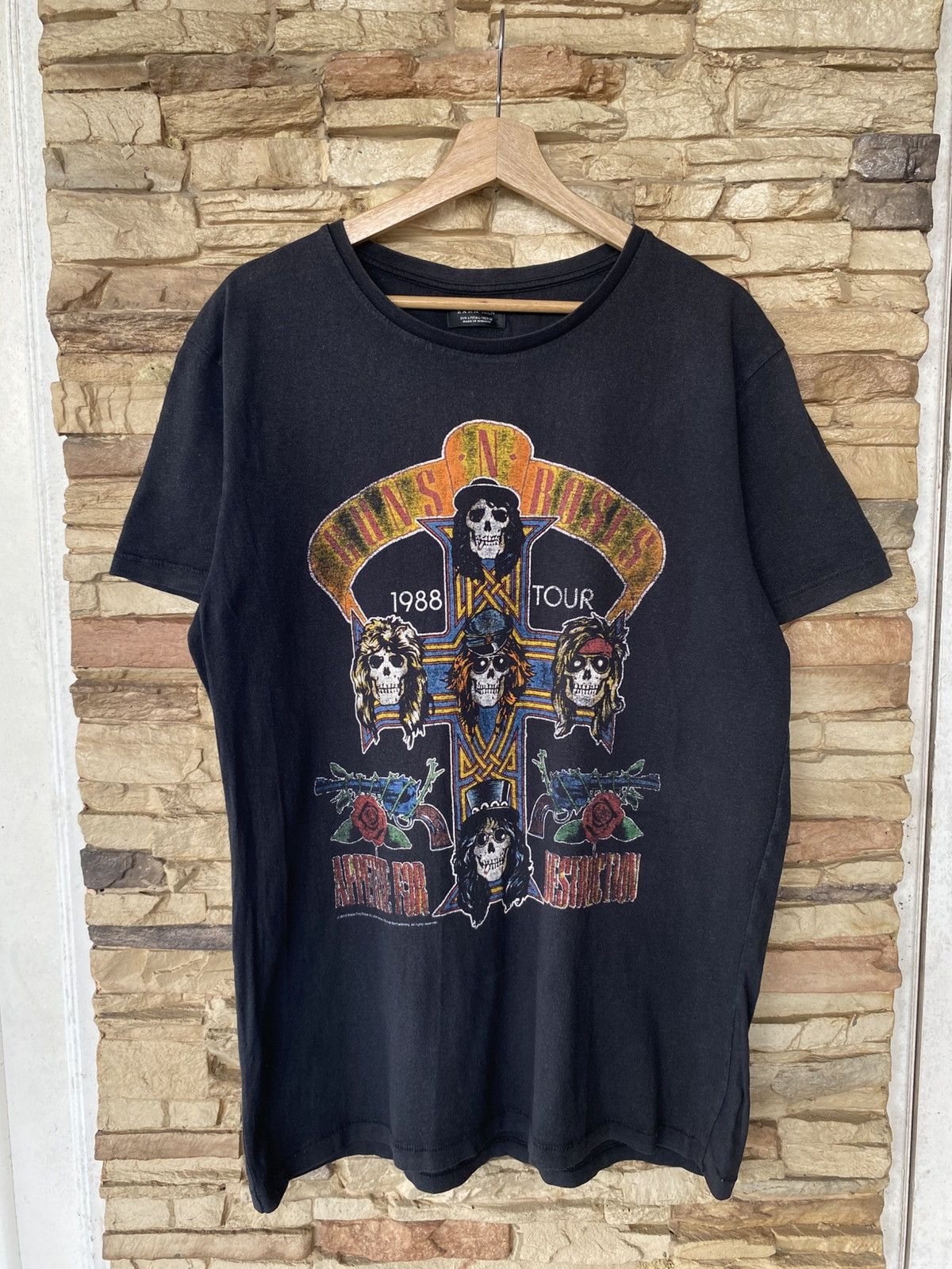 Vintage Gun N Roses Tour Band Tees Size US L / EU 52-54 / 3 - 1 Thumbnail