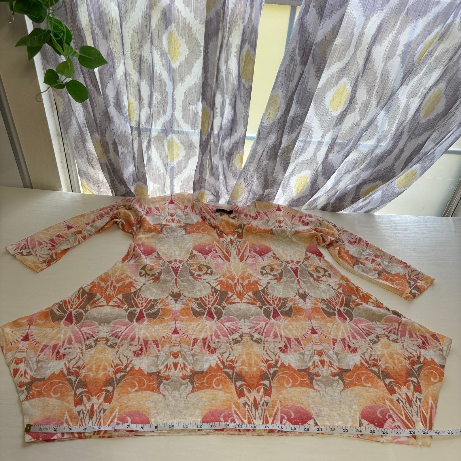 Other Nally and Millie 3/4 Sleeve Pink and Coral Tunic Top Size L Size L / US 10 / IT 46 - 12 Thumbnail