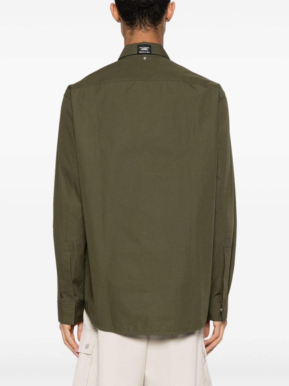 OAMC o1y0225 Solid Color Zip Shirt in Olive Green Size US M / EU 48-50 / 2 - 4 Thumbnail