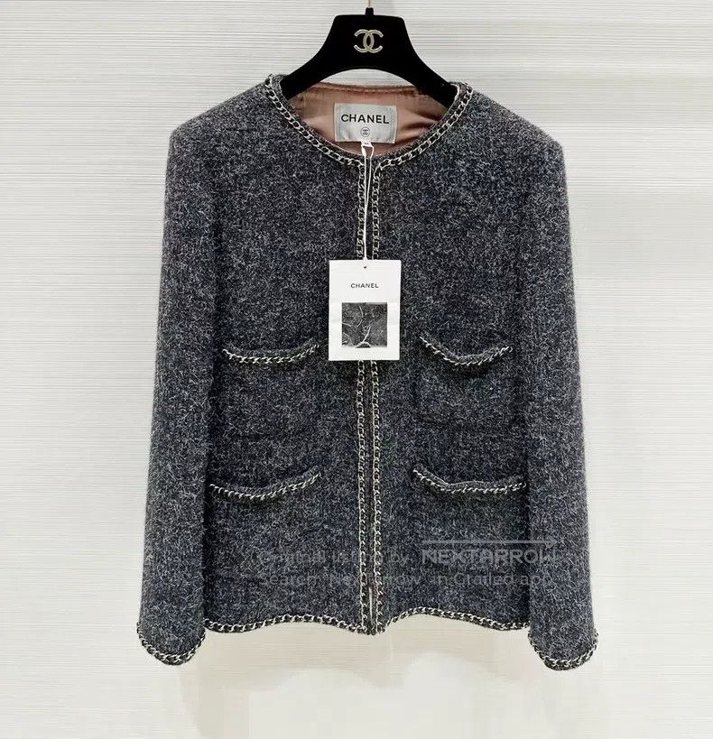 Chanel Chanel Autumn and winter preview tweed gray chain four-poc Size XXS / US 00 / IT 34 - 1 Thumbnail