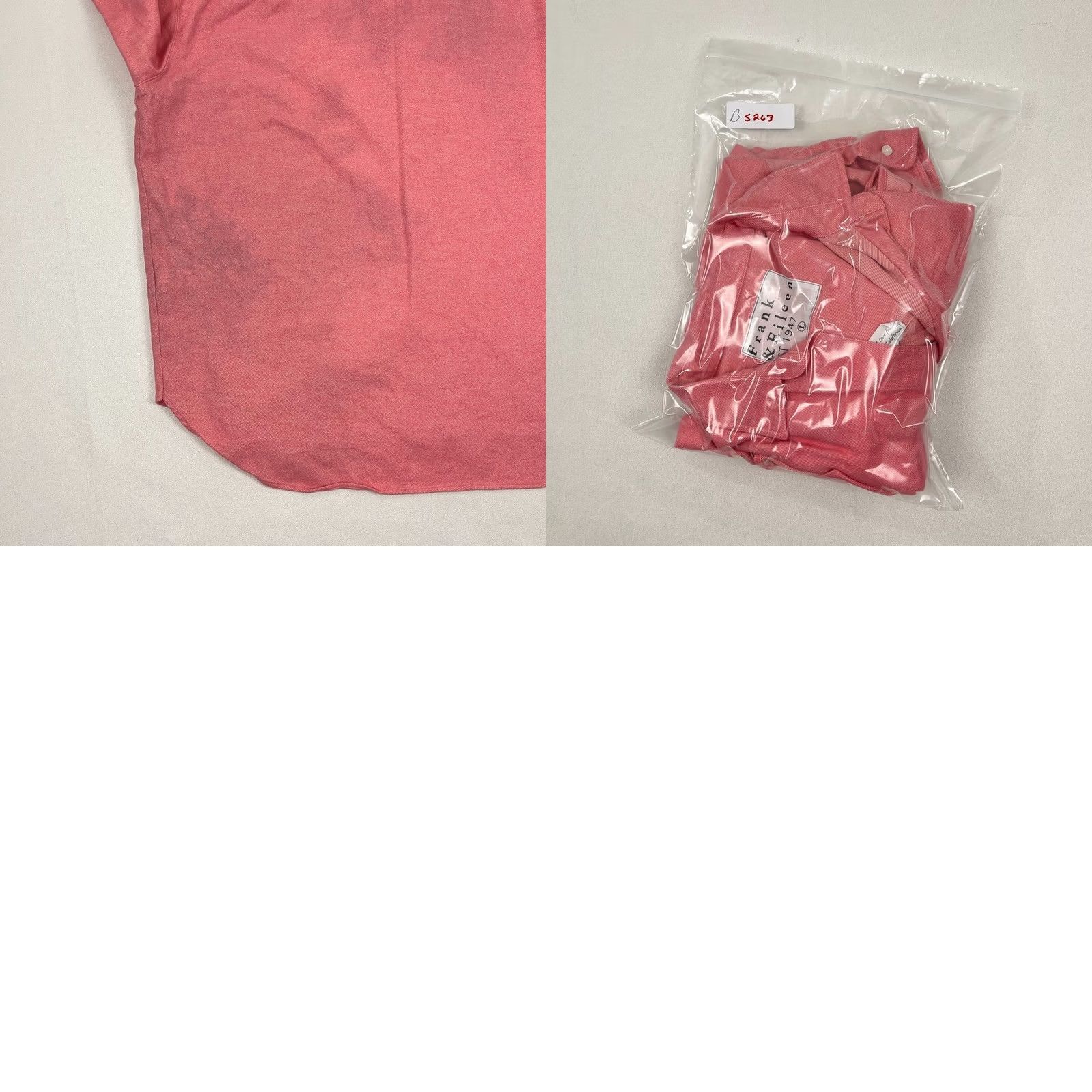 Frank & Eileen VINTAGE Frank & Eileen Shirley Shirt Womens L Oversized Pink Woven Cotton Button Up Prep Size L / US 10 / IT 46 - 9 Thumbnail