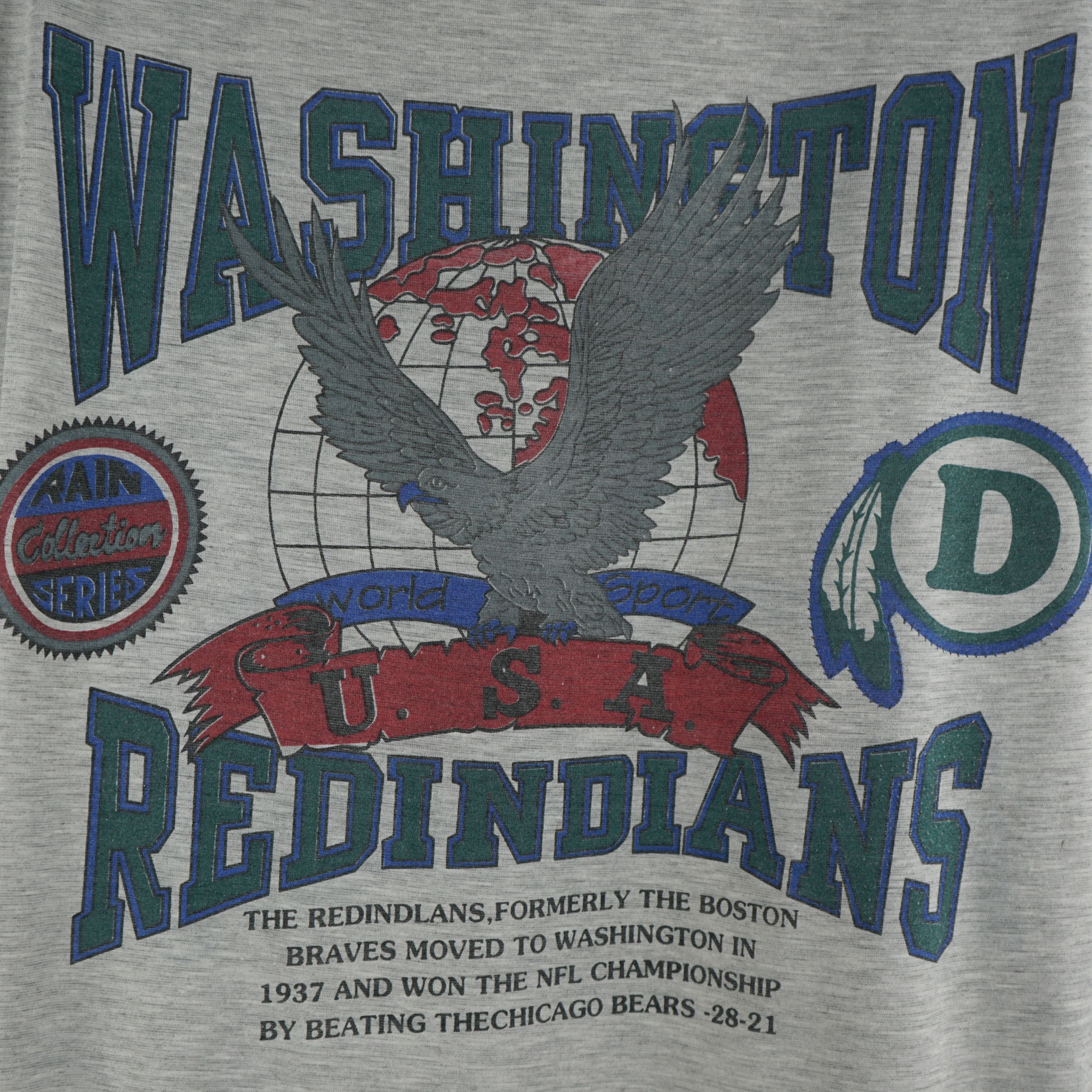 NFL × Vintage Vintage 1990s Washington Redindians T-Shirt Size US L / EU 52-54 / 3 - 6 Thumbnail