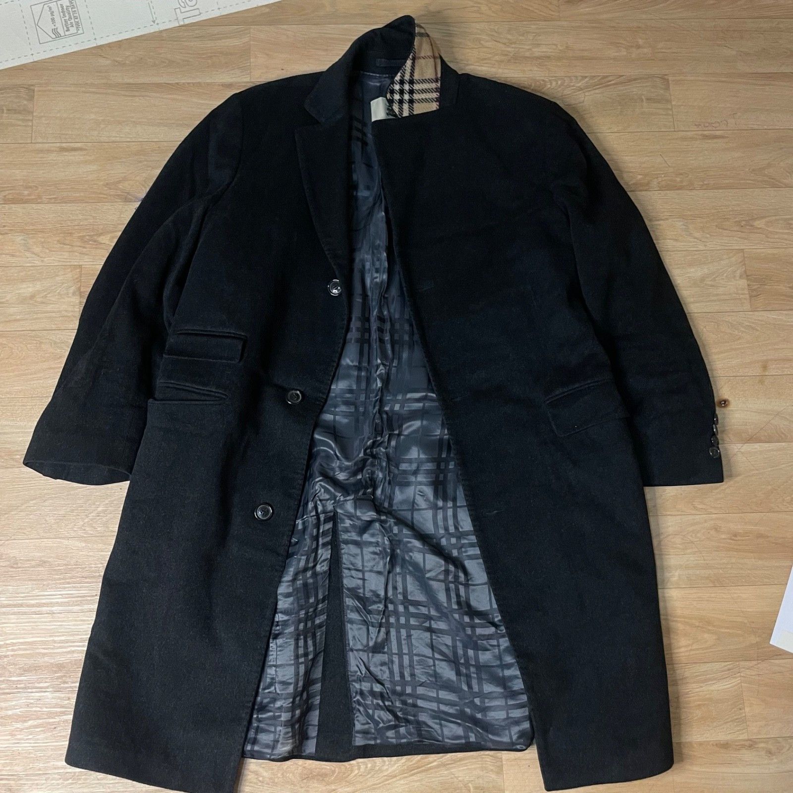 Burberry Burberry Trench Coat NOVA CHECK CASHEMERE VIRGIN WOOL Size US L / EU 52-54 / 3 - 1 Thumbnail