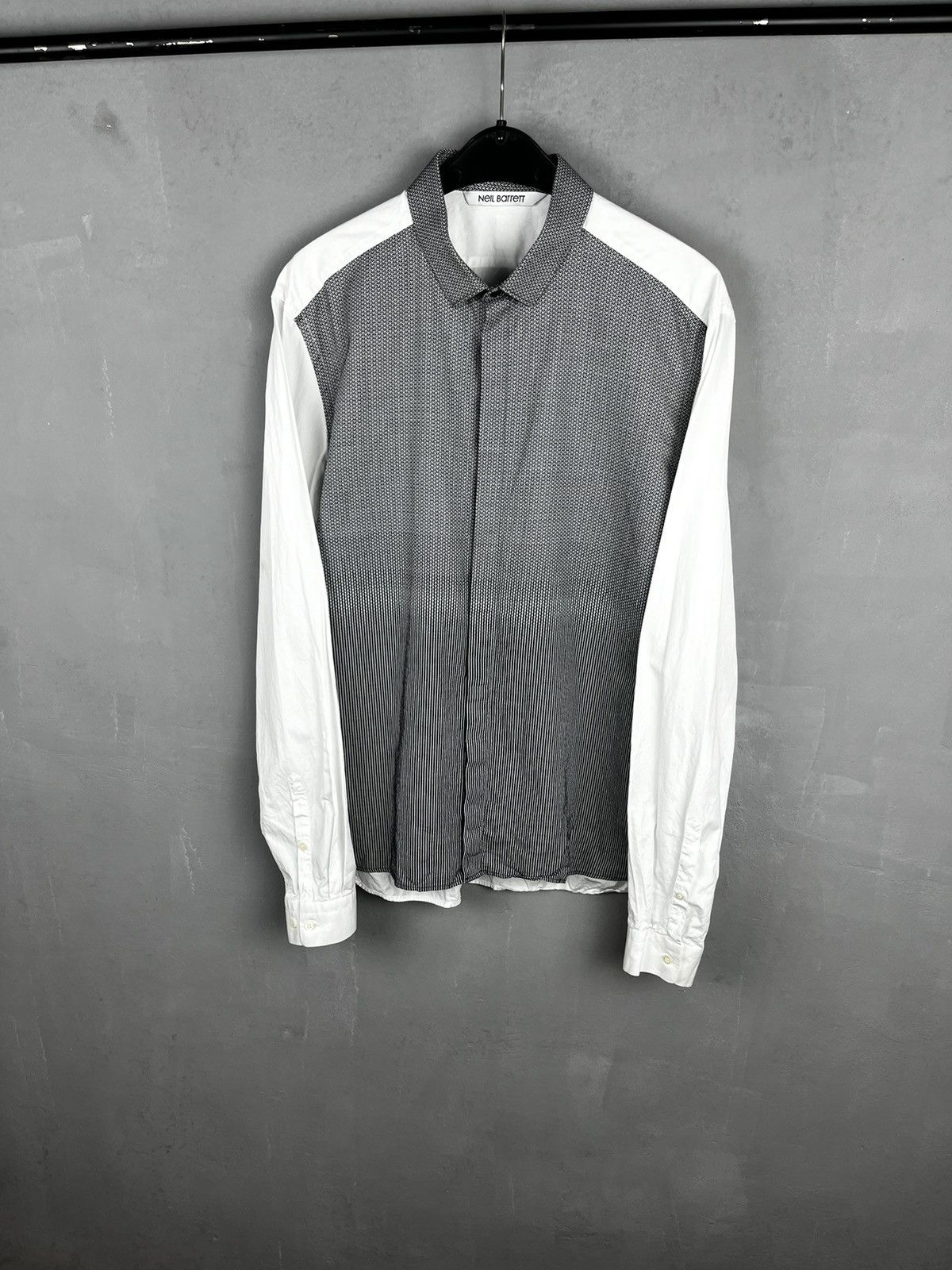 Neil Barrett Long sleeve avant-garde shirt.Like Saint Laurent or Dior. Size US L / EU 52-54 / 3 - 4 Thumbnail
