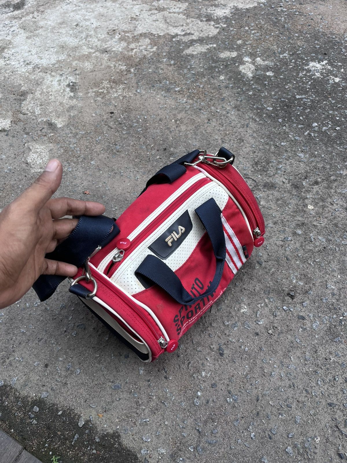 Fila VTG 2007 Fila "Spirito Sportivo" Mini Duffle Sling Bag Y2K Size ONE SIZE - 14 Thumbnail