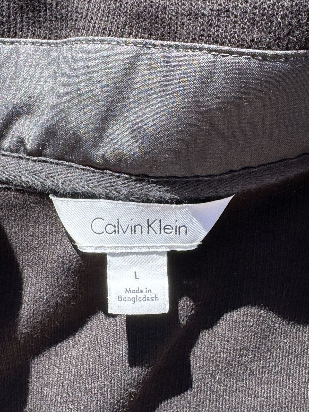 Calvin Klein Calvin Klein Black 1/4 Zip Up Collared Long Sleeve Jacket Size US L / EU 52-54 / 3 - 3 Thumbnail