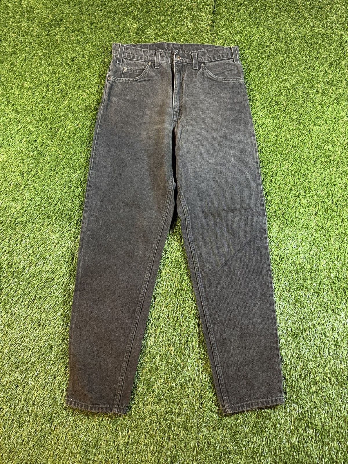 Levi's Vintage 90s Faded Black Levis Orange Tab Denim Jean Pants Size US 32 / EU 48 - 2 Thumbnail