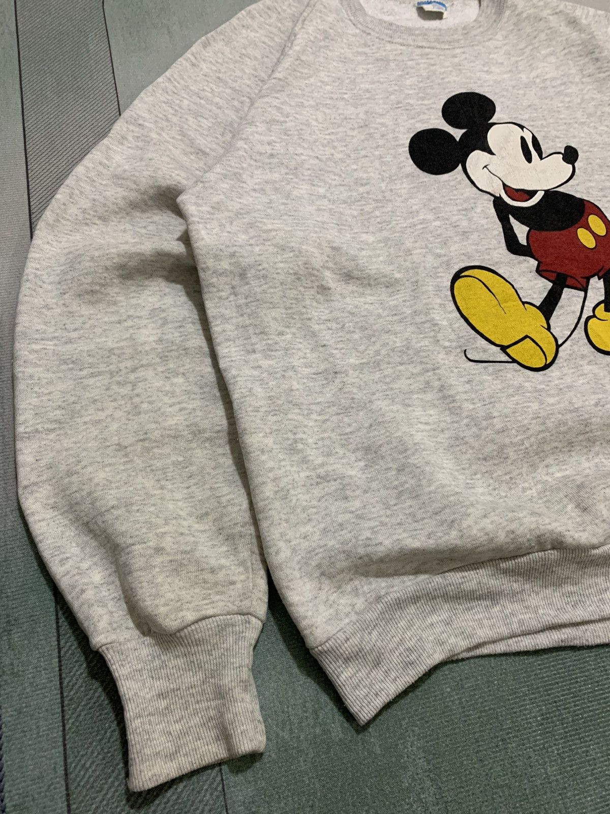 Disney × Mickey Mouse × Vintage Vintage Mickey Mouse Yellow Boot sweatshirt Size US XL / EU 56 / 4 - 4 Thumbnail