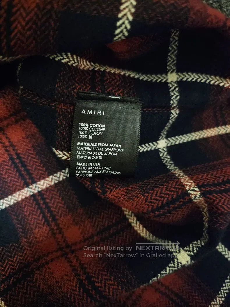 Amiri Amiri Red Plaid Button. Size US M / EU 48-50 / 2 - 5 Thumbnail