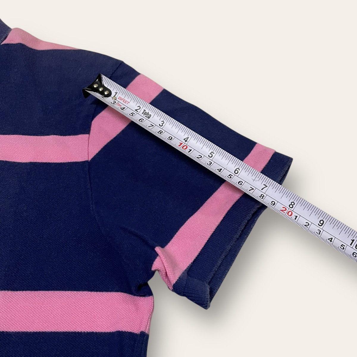 Ralph Lauren Vintage Stripe Ralph Lauren Blue Pink Custom Fit Size US M / EU 48-50 / 2 - 8 Thumbnail