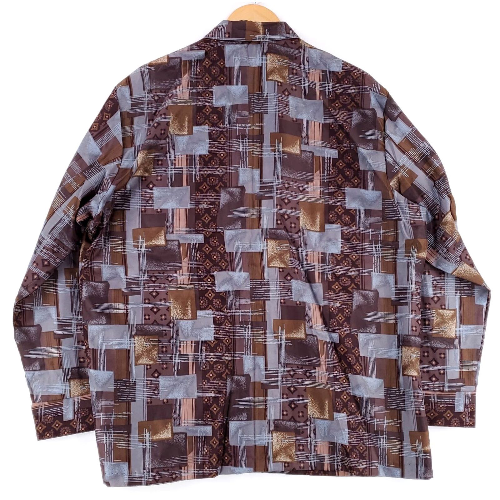 Vintage VINTAGE Triumph California Button-Up Shirt Long Sleeve Brown 80s 70s Disco Mens XL Size US XL / EU 56 / 4 - 3 Thumbnail