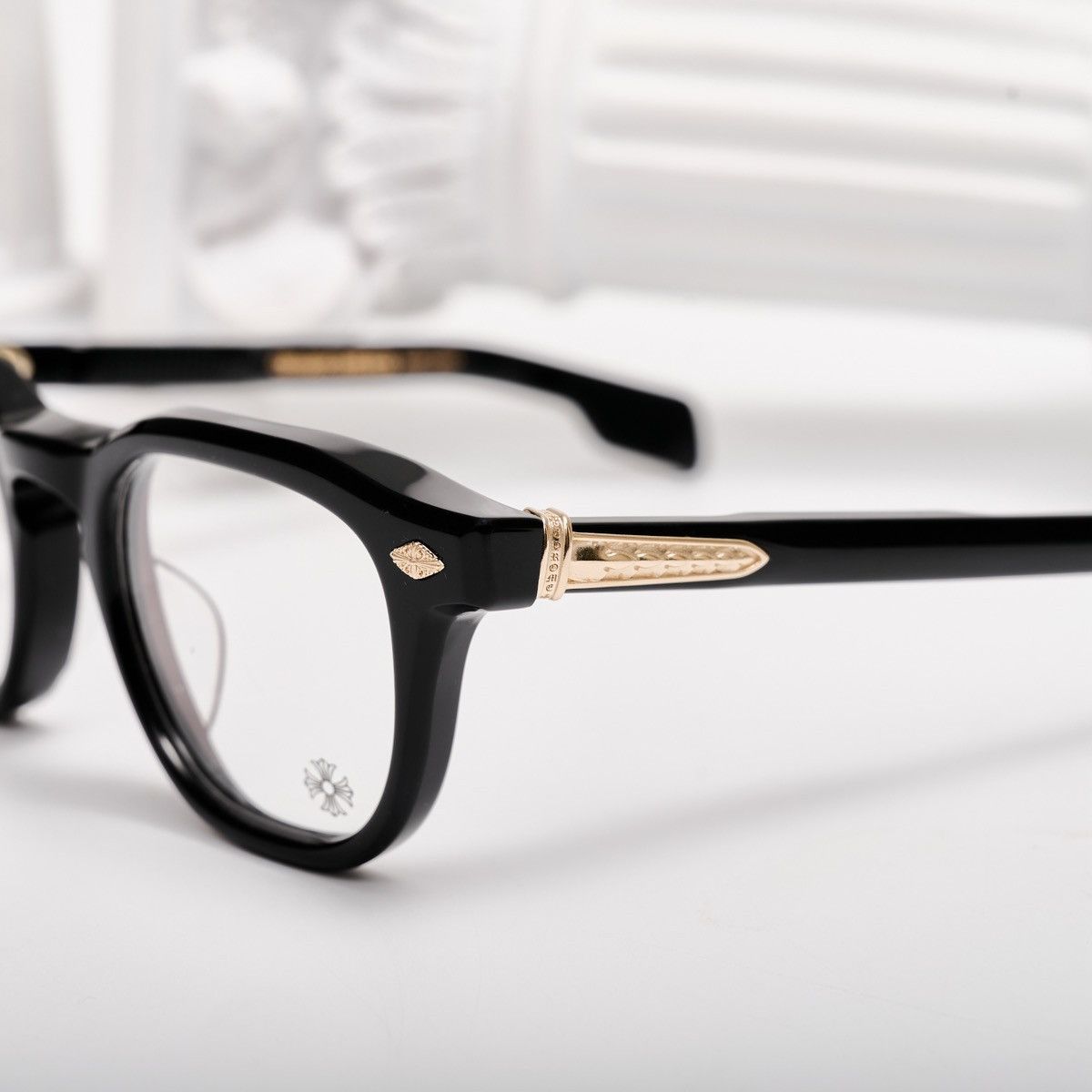 Chrome Hearts CHROME HEARTS CHIRP CHIRP BLACK - 18KGP GLASSES Size ONE SIZE - 3 Thumbnail