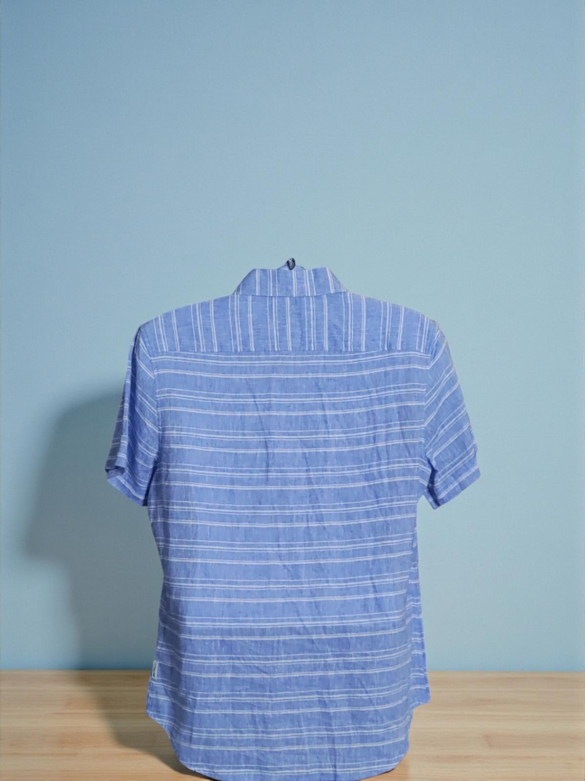 Ben Sherman Ben Sherman Medium Blue Short Sleeve Button-Up Shirt Size US M / EU 48-50 / 2 - 5 Thumbnail