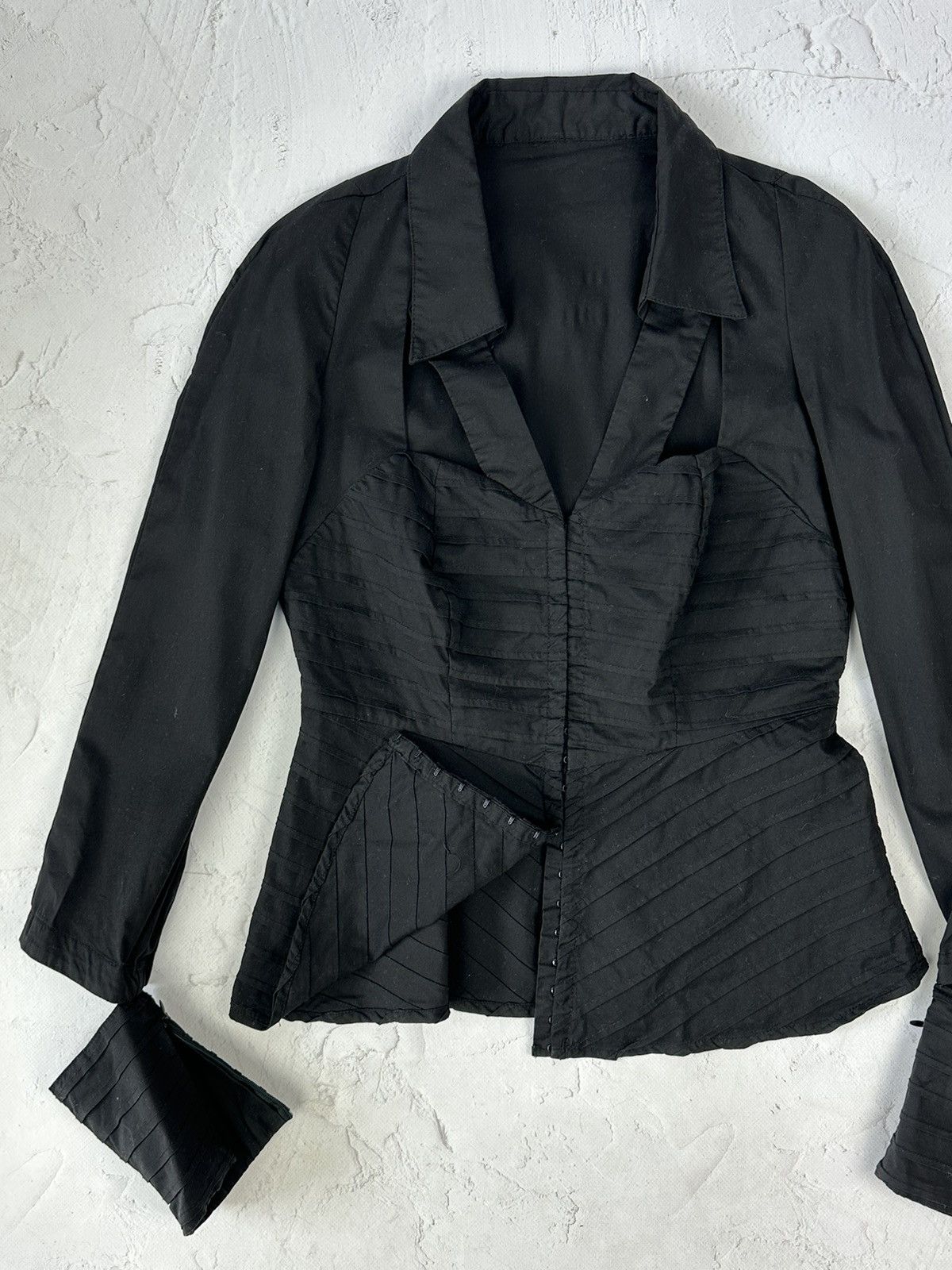 Japanese Brand × Vintage Vintage Black Bondage Shirt Size M / US 6-8 / IT 42-44 - 2 Thumbnail