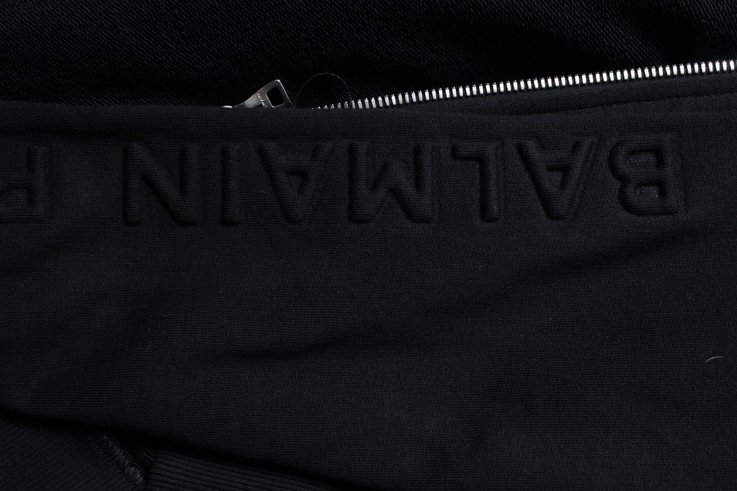 Balmain Balmain, black hooded cardigan with embossed logo Size US M / EU 48-50 / 2 - 8 Thumbnail